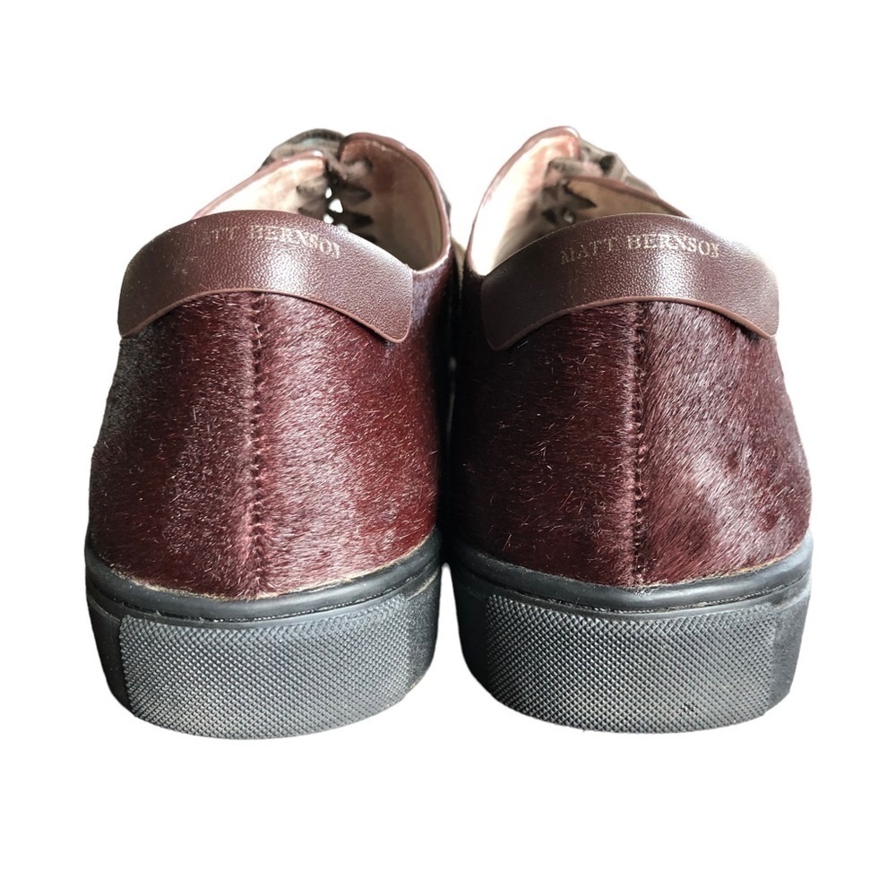 Matt Bernson Calf Hair Brown Platform Sneakers Womens Size 10 - Picture 4 of 10